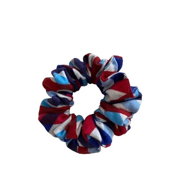 Hair Scrunchie. Mini (Small). Multicolor. Patriotic. 4th of July. Casual. Cute. - Picture 7 of 9